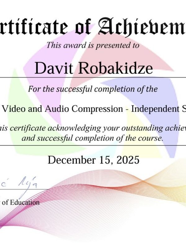 ახალი სერთიფიკატი 3