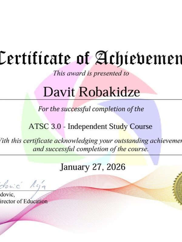 ახალი სერთიფიკატი 6