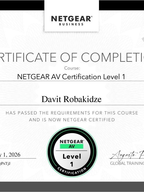 ახალი სერთიფიკატი 9